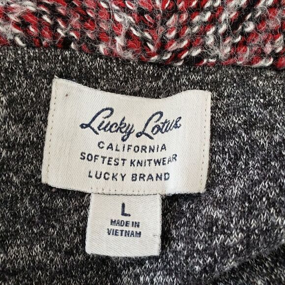 Lucky lotus sweater wrap with contrasting sleeve - Picture 4 of 8